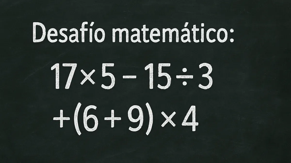 La regla esencial para resolver este desafío matemático es conocido como PEMDAS (por sus siglas en inglés) o jerarquía de operaciones.