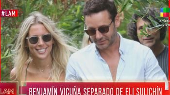 Benjamín Vicuña y Eli Sulichin están separados: los motivos