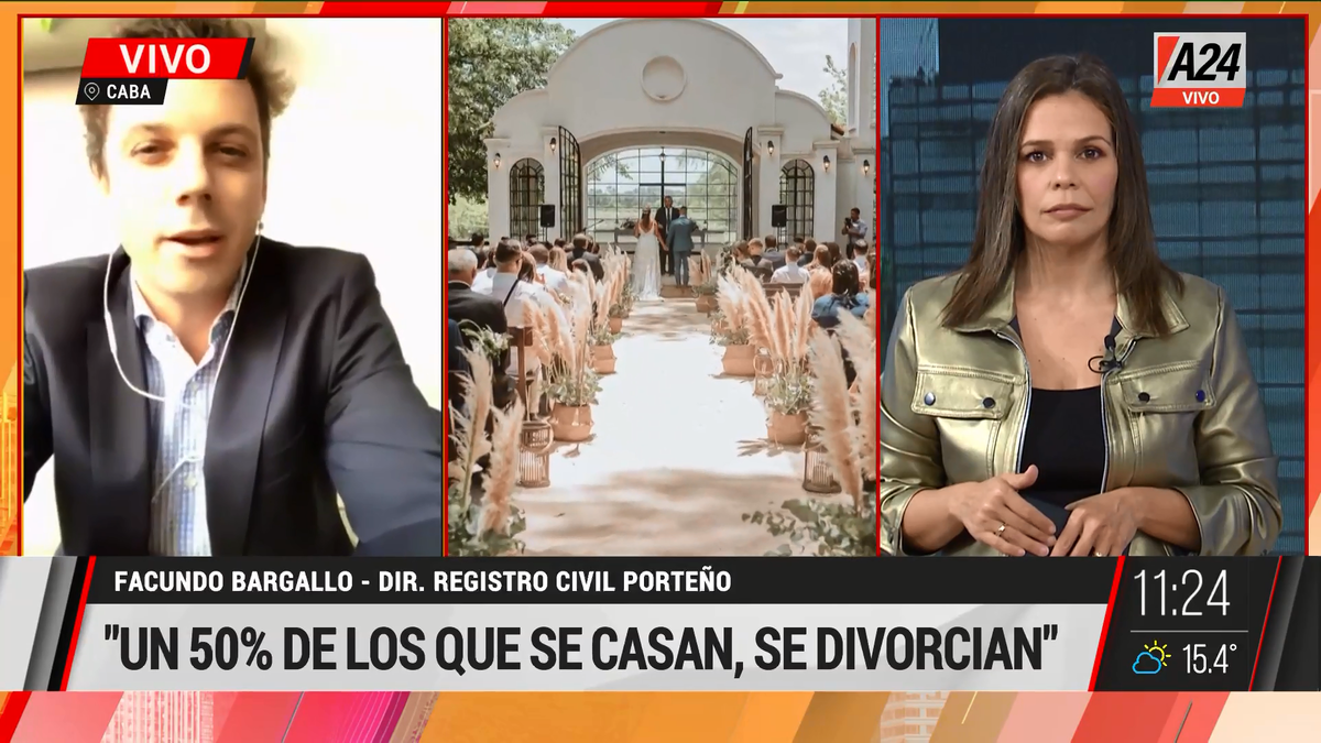 Se registraron más divorcios que casamientos