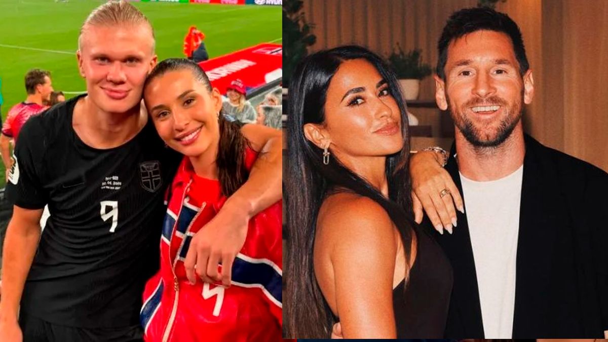 Tiene 22 años y es como Antonela para Messi: la novia de Haaland, el vikingo que eliminó a Brasil