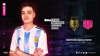 Matías Bonanno representará a Argentina en la clasificación para el FIFAe Nations Cup 2021