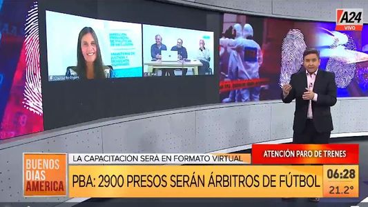 Reinserción laboral para presos: 2.900 serán árbitros de fútbol