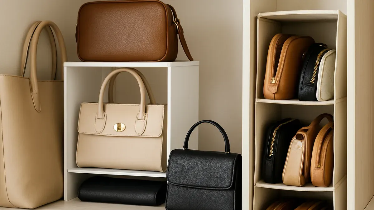 Cómo ordenar bolsos y carteras para ganar espacio sin perder practicidad. (Imagen ilustrativa)
