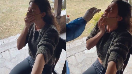 Jujuy Jiménez mostró su sufrimiento durante el hisopado de coronavirus: ¡Ay no, qué impresión!