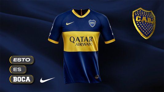 Boca presentó oficialmente la camiseta para la temporada 2019/20 y hoy estrenará la suplente
