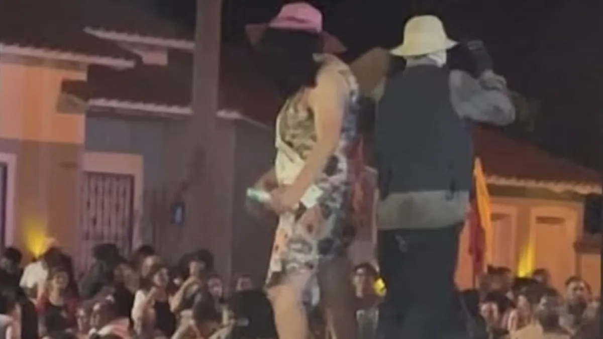 Escándalo en Lincoln por una comparsa que hizo pintadas con apología a la pedofilia (Foto: captura de video).