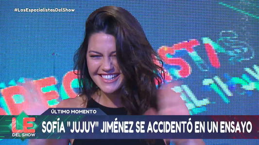 La terrible caída de Jujuy Jiménez mientras ensayaba para el Bailando