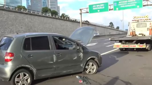Impactante accidente en la General Paz: cuatro autos destrozados y una embarazada hospitalizada