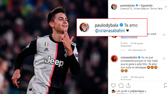 Paulo Dybala le dedicó a Oriana Sabatini su golazo al Atlético de Madrid: ¡Te amo!