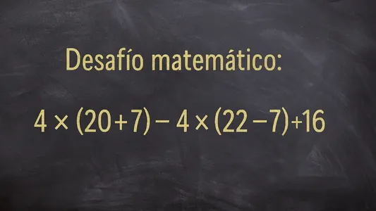 Desafío Matemático: este desafío no se resuelve de un vistazo