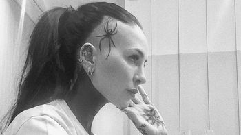 Cande Tinelli se tatuó la cabeza y mostró el primer no permanente de su hermano Lolo