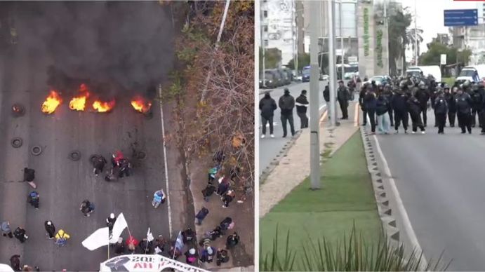 La CGT, las dos CTA y movimientos sociales marchan al Congreso: ya hay tensión en Avellaneda