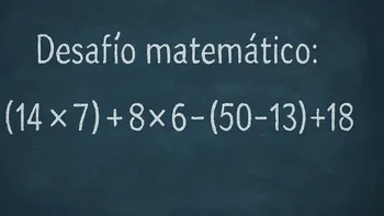 Desafío matemático: ¿en cuánto tiempo lo podés resolver?