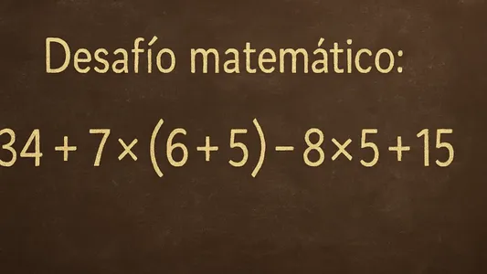 Desafío matemático: parece una cuenta sencilla, pero muchos se equivocan