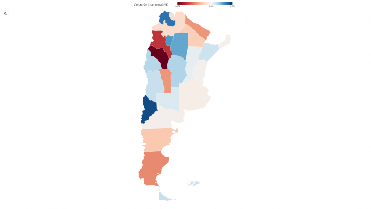 Qué provincias perdieron más empleo privado durante el último año