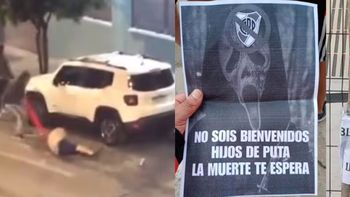 Violencia y amenazas: hinchas de River fueron agredidos antes de la semifinal ante Atlético Mineiro
