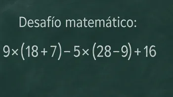 Desafío matemático: ¿en cuánto tiempo lo podés resolver?