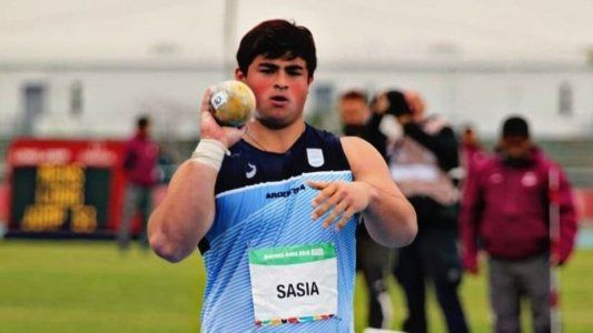 Atletismo: Nazareno Sasia ganó la primera etapa del lanzamiento de bala y se perfila para ganar el oro