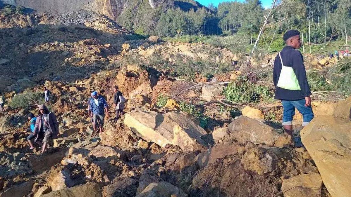 Una avalancha de tierra sin precedentes mató al menos a 100 personas en Papúa Nueva Guinea. (Foto: Gentileza BBC)