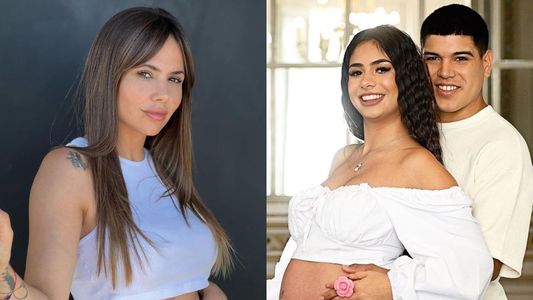 La emoción de Romina Uhrig al conocer a las gemelas de Daniela Celis y Thiago Medina: Las amo