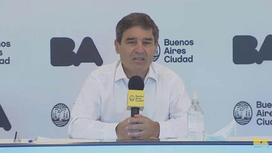 Quirós adelantó que la Ciudad se quedará sin vacunas este viernes