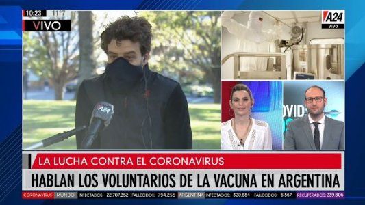 Voluntarios contaron su experiencia sobre la aplicación de la vacuna