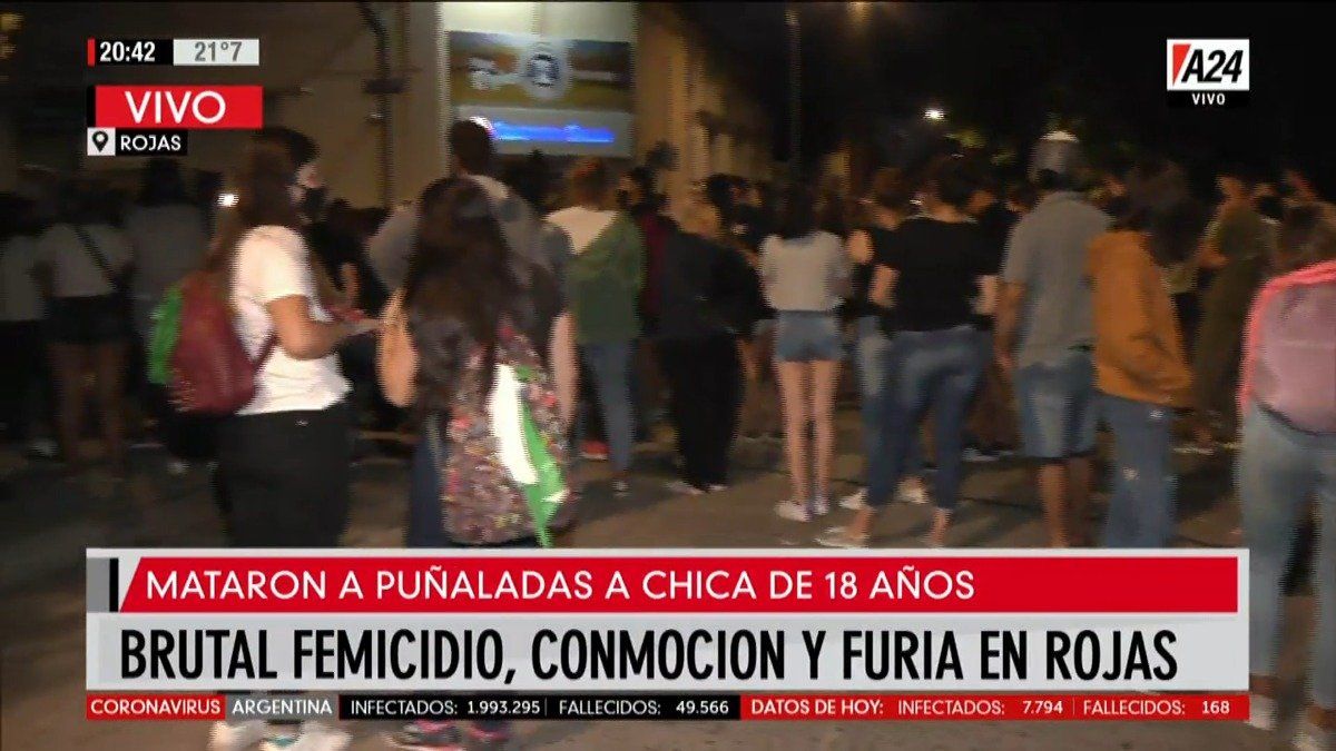 Vecinos de Rojas volvieron a movilizarse por el femicidio de Úrsula Bahillo