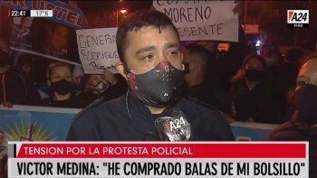 He comprado balas de mi bolsillo: el duro relato de un policía en medio de los reclamos
