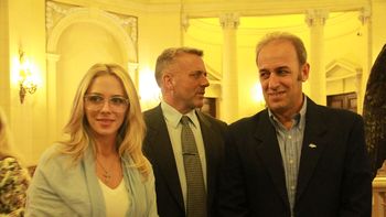 En su día de permiso especial, Rocío Gancedo reapareció en un acto político