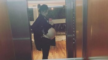 Paula Chaves y su súper panza: Vamos Balta! Salí!