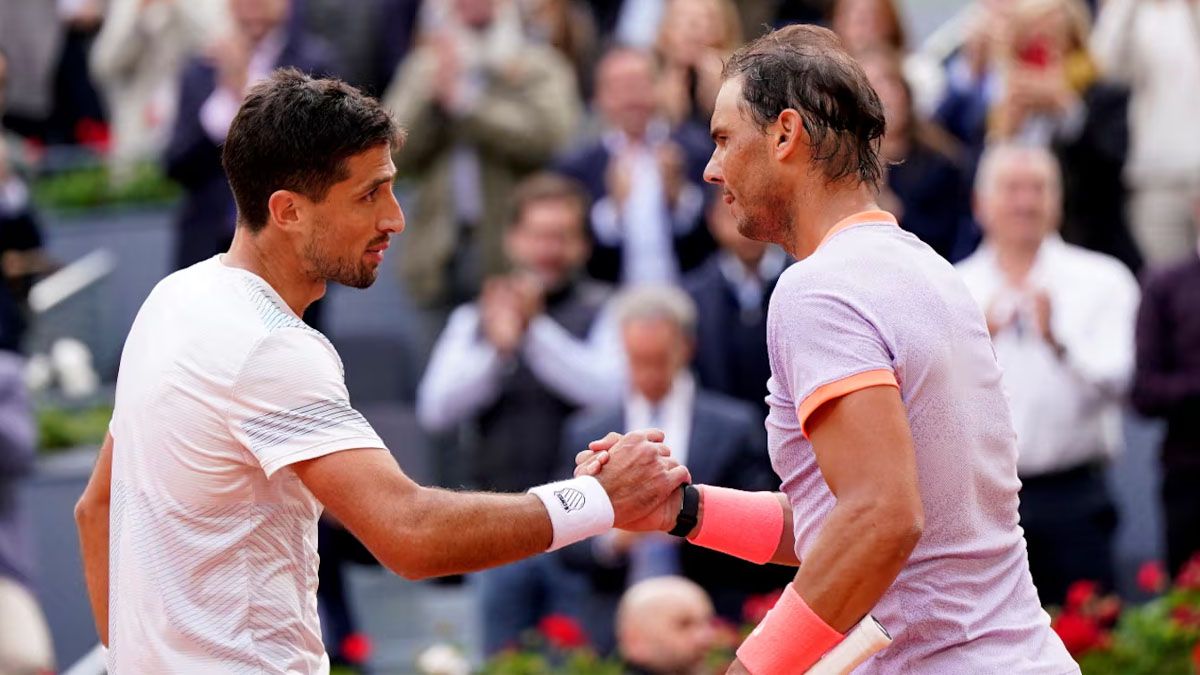 Pedro Cachín junto a Rafael Nadal. (Foto: Reuters)