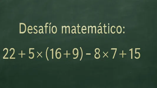Desafío matemático: ¿en cuánto tiempo lográs resolver la cuenta?
