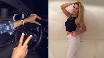 Romina Malaspina se filmó manejando a 100 Km por una avenida