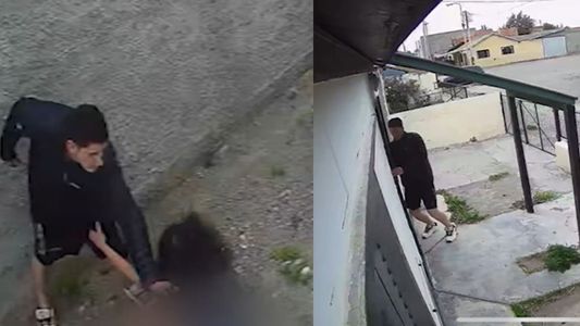 Intentó matarla a golpes y una cámara lo grabó: la brutal agresión que conmociona Río Gallegos