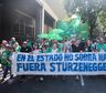 Tensión y empujones con la Policía: gremios estatales protestan contra cambios en el INTI e INTA