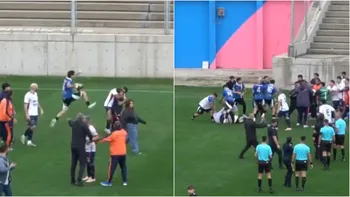Feroz pelea en un partido regional terminó con un kinesiólogo internado y una agresión a un hombre con su hijo