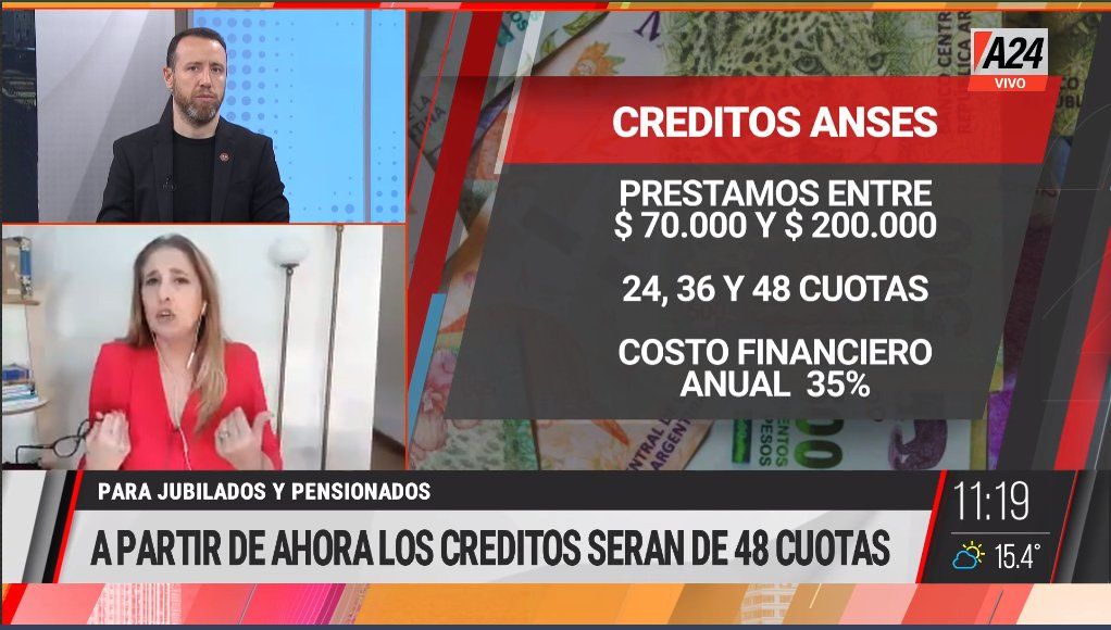 Créditos a jubilados y pensionados: se redujeron las cuotas de 60 a 48 con el fin de evitar un sobreendeudamiento del sector
