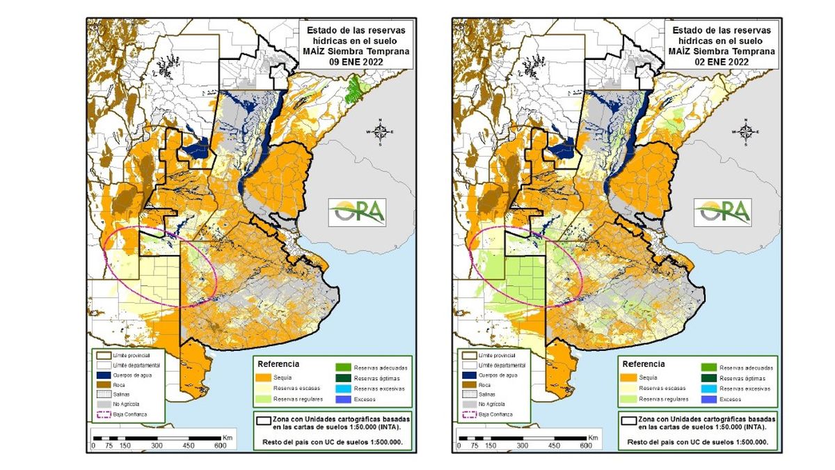 El Ministerio había alertado por una preocupante sequía que se agravó en algunas zonas de la Pampa Húmeda. 