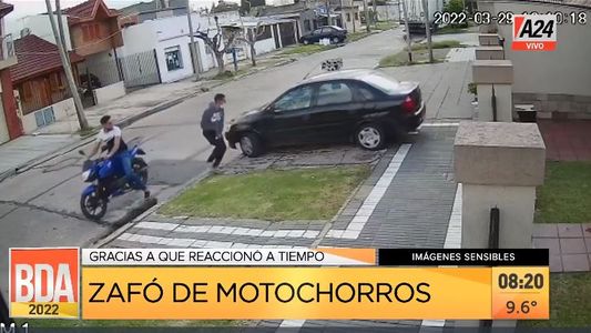 Villa Dominico: se salvó de milagro de un ataque motochorro