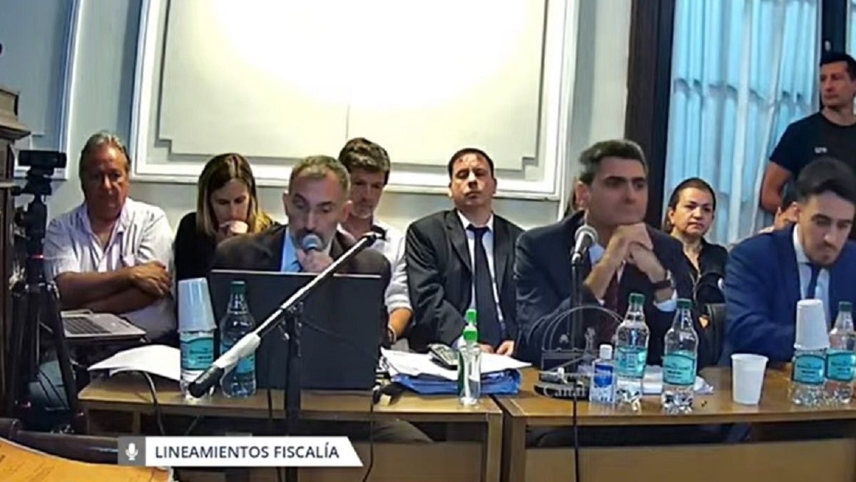 La fiscalía desarrolla su argumento en el marco de los alegatos finales en el juicio de Fernando Báez Sosa (Foto: captura de video).