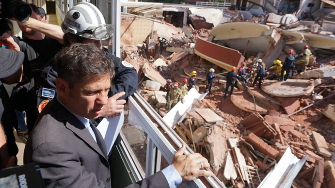 Derrumbe en Villa Gesell: Axel Kicillof declaró el estado de emergencia por 30 días