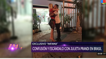 Escándalo y descontrol con Julieta Prandi en Río de Janeiro