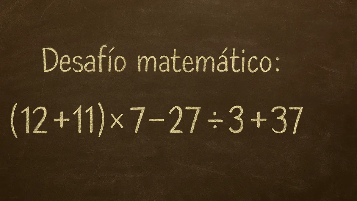 Imagen de pizarra para Desafío Matemático: este reto con sumas y restas desafía tu memoria matemática