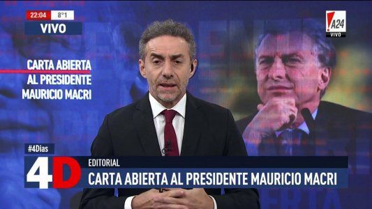 Carta abierta de Luis Majul al presidente Mauricio Macri