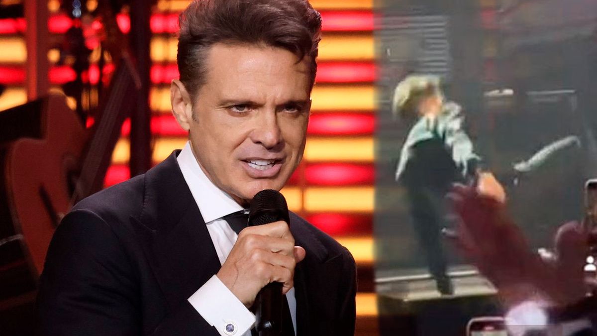 El video del accidente de Luis Miguel en pleno show: quedó tendido varios minutos en el piso sin moverse