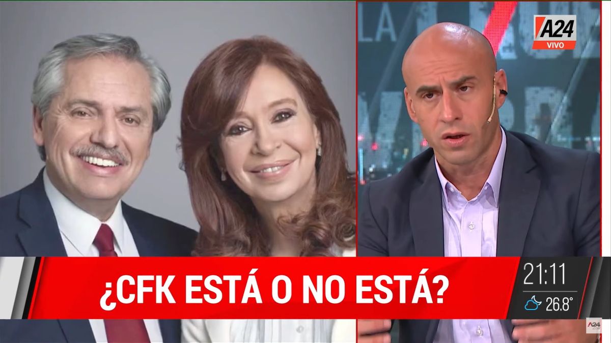 Esteban Trebucq ironizó sobre la figura de Cristina Kirchner en el Gobierno (Foto: Captura).