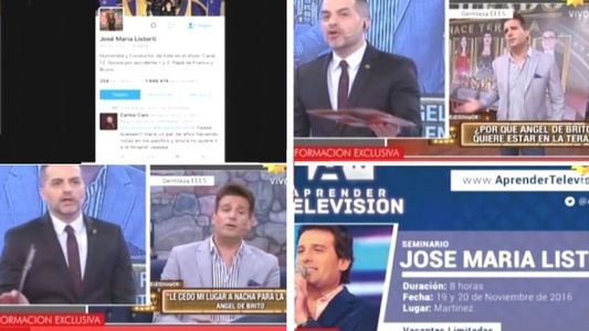 De Brito vs. Listorti: se cruzaron otra vez en Twitter y Ángel lo castigó en su programa