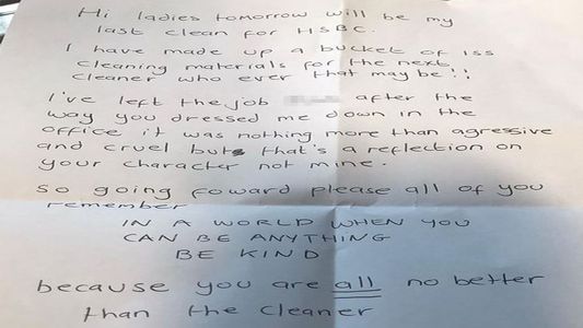 Renunció a su trabajo y le dejó una fuerte carta a su jefe