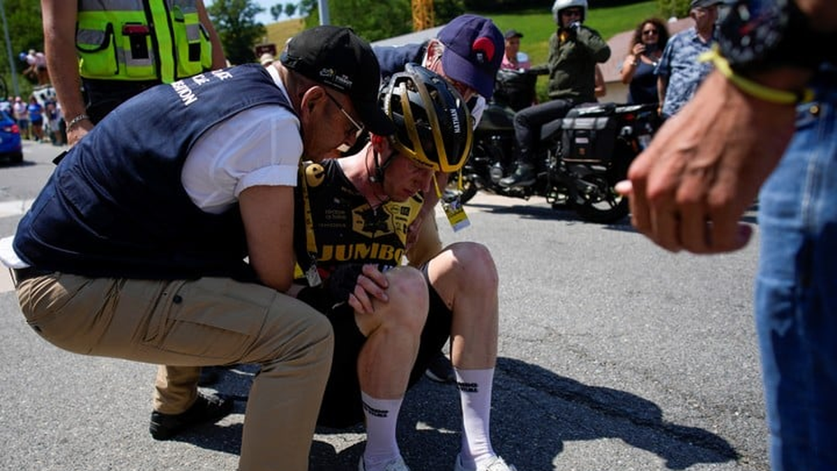 Accidente en el Tour de France (Foto: gentileza AP) Accidente en el Tour de France (Foto: gentileza AP)