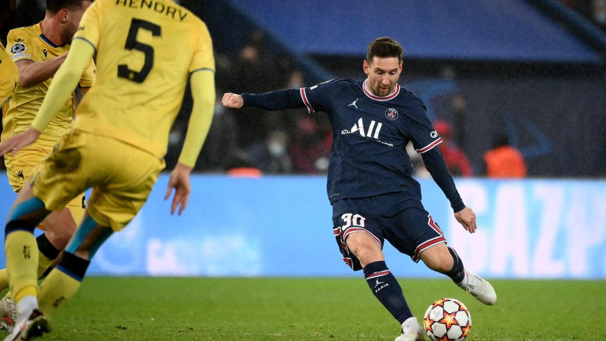 Messi frotó la lámpara contra Brujas.